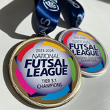 Customisable metal medals fully bespoke with optional personalised ribbon, ideal keepsake / awards