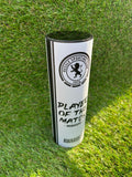 A fully bespoke trophy, wooden Premier League style cylinder award personalised to your clubs shirt or colours.